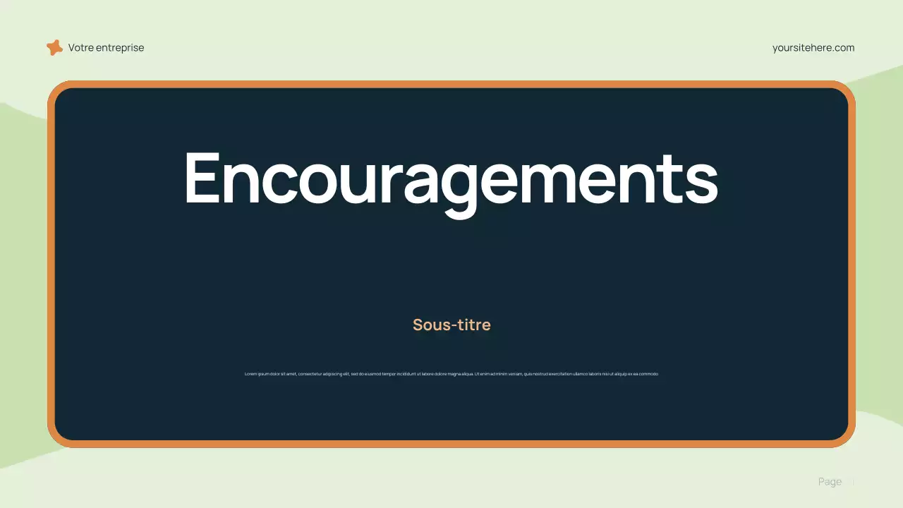 Présentation de carrière moderne bleue