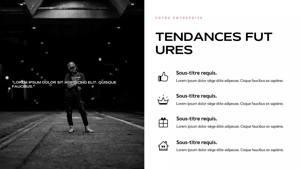 Présentation de l'influence moderne bleue