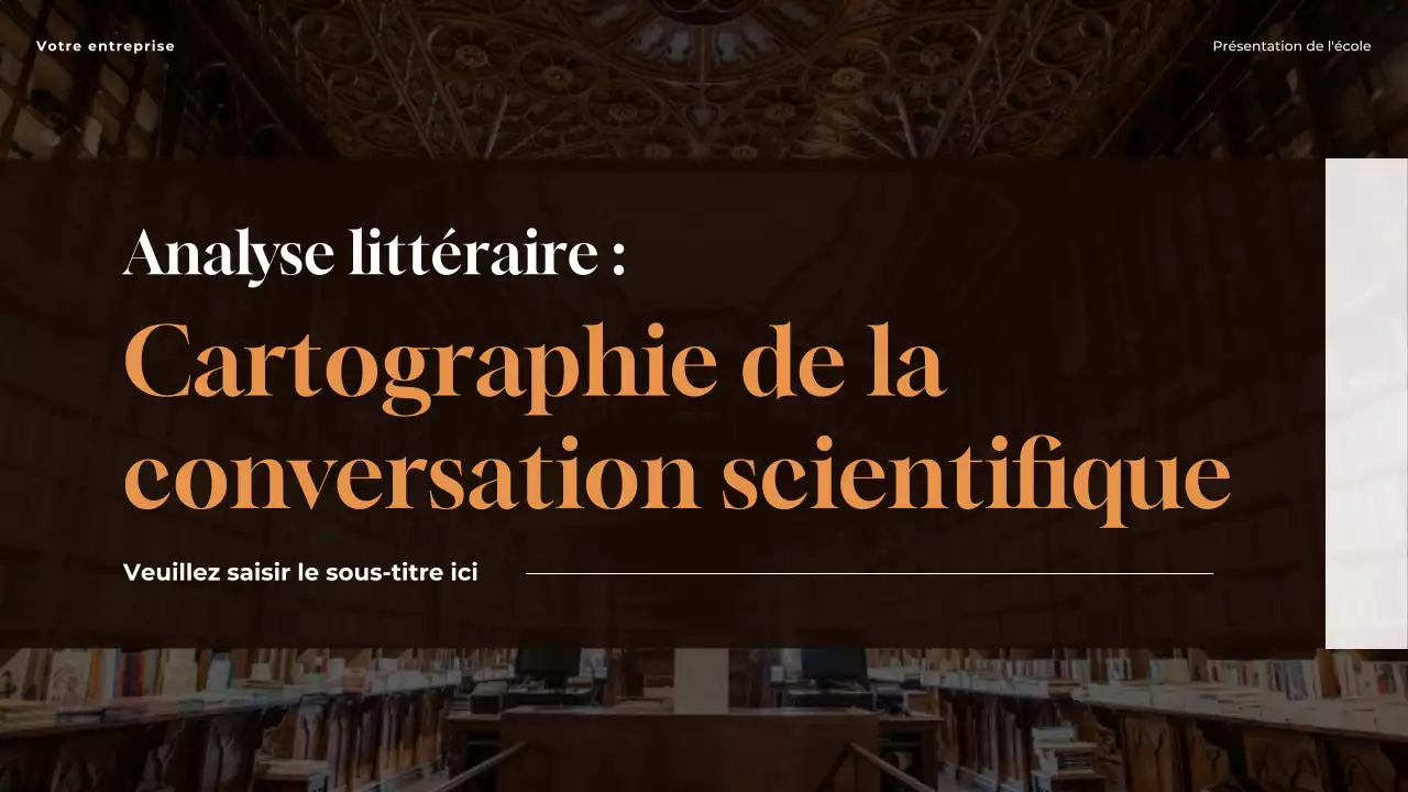 Présentation de Brown Classic : Cartographie de la conversation scientifique