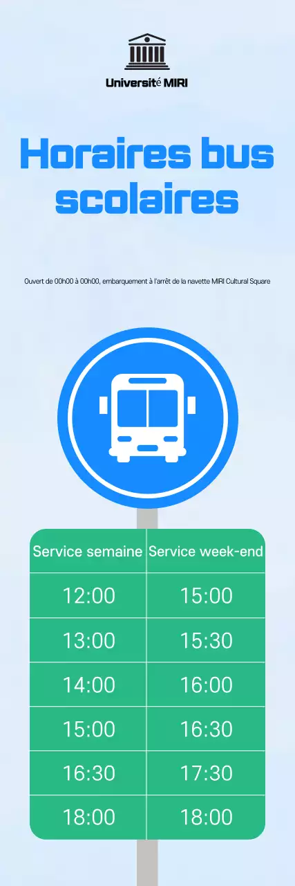 Promotion de l'école propre Sky Blue