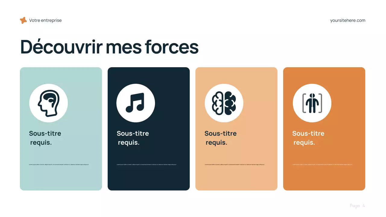 Présentation de carrière moderne bleue