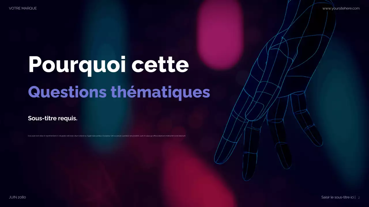 Présentation des médias sociaux modernes violets