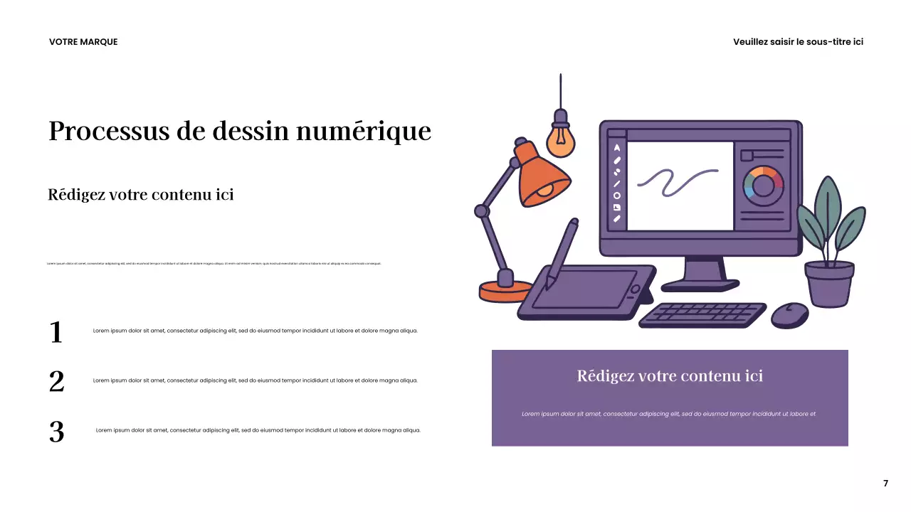 Présentation créative moderne marron