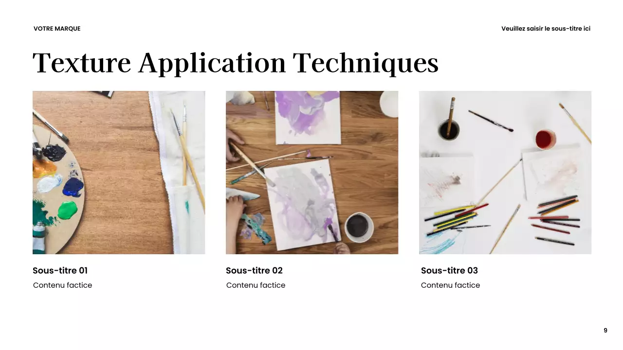 Présentation créative moderne marron