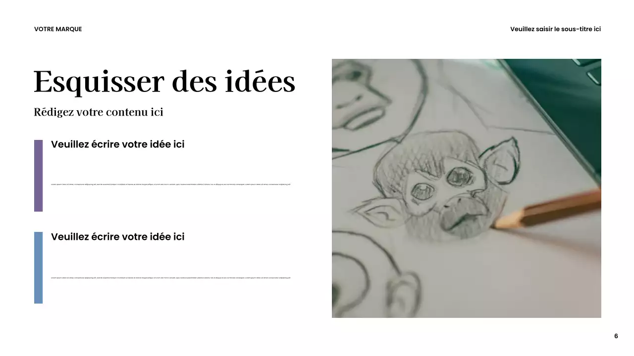 Présentation créative moderne marron