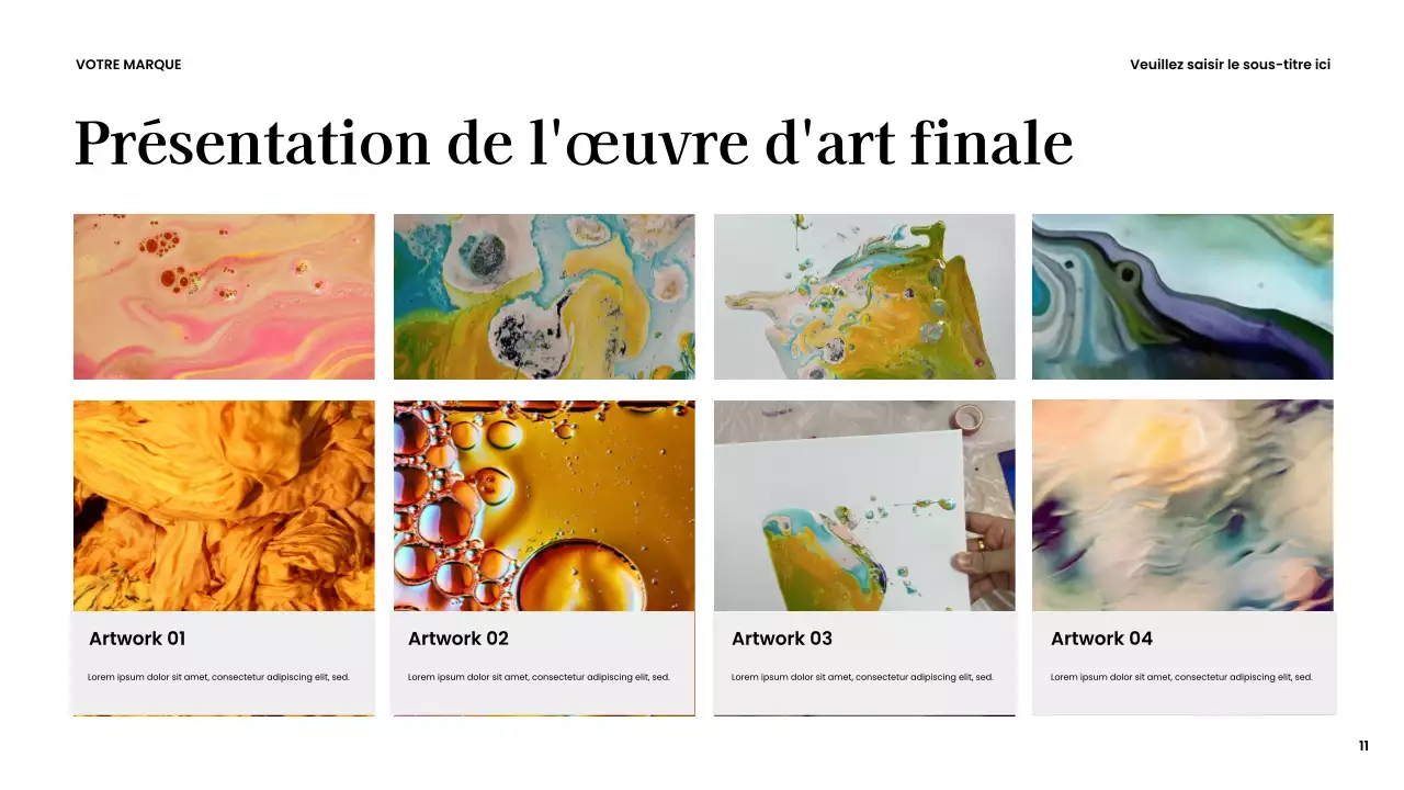 Présentation créative moderne marron