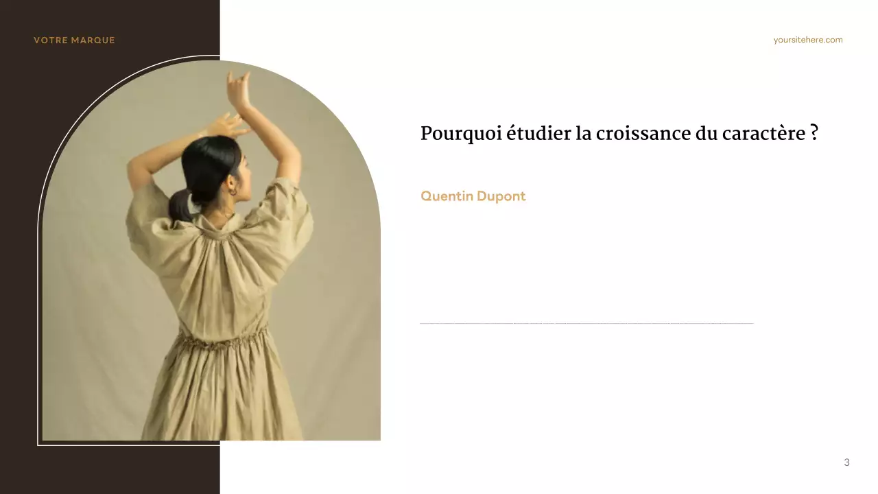 Présentation du personnage classique brun