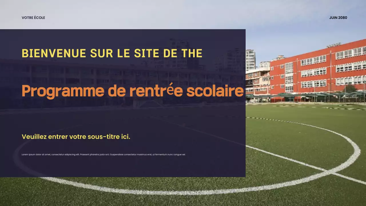 Présentation de l'école moderne d'Orange