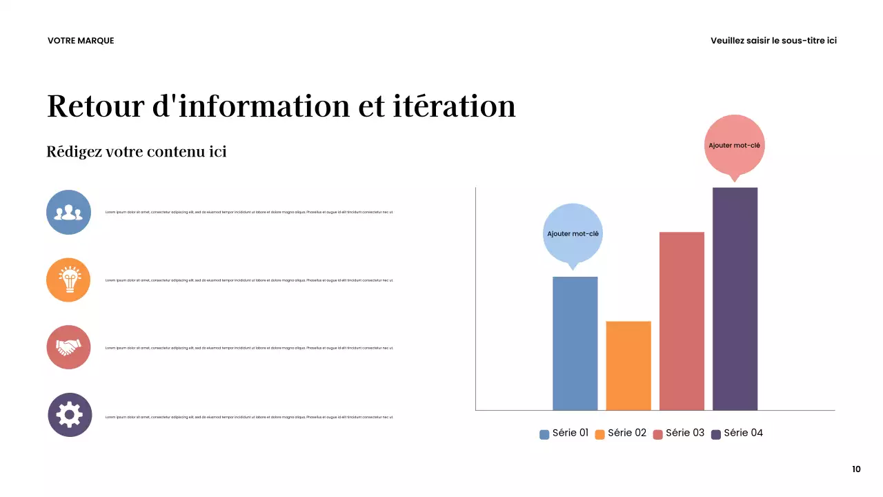 Présentation créative moderne marron