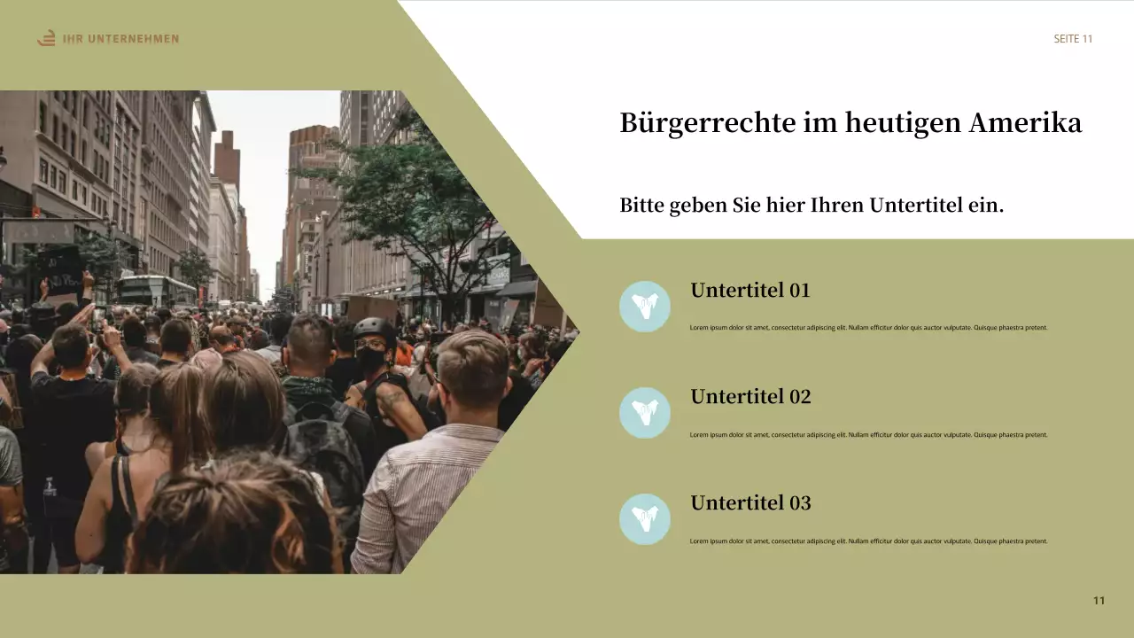 Beige Abstrakte Gleichheit Präsentation