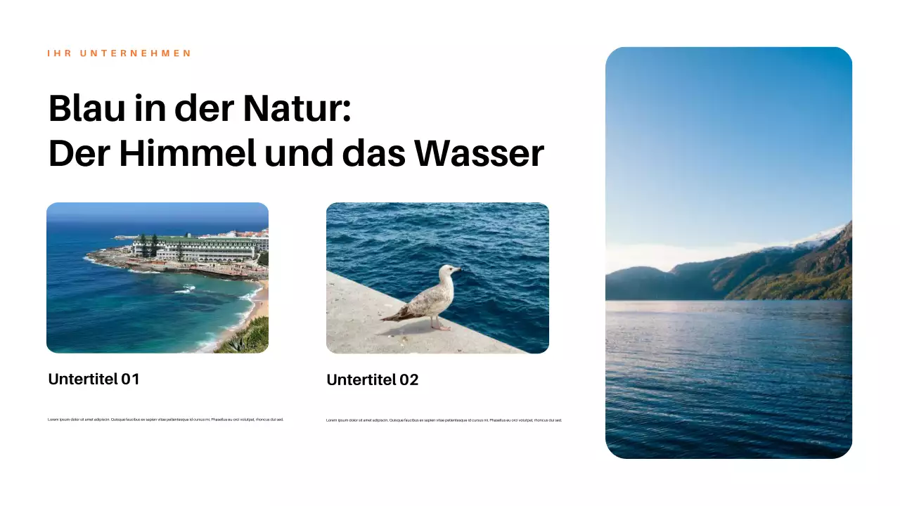 Rote ästhetische Natur Präsentation
