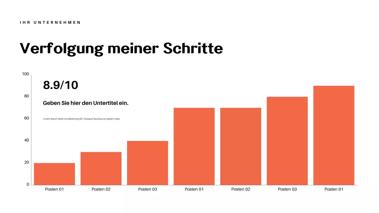 Orange Abstract Erfolgsvortrag Präsentation