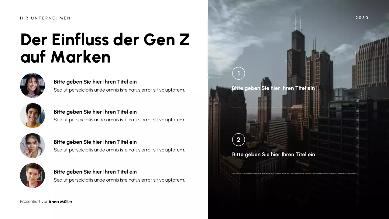 Präsentation der modernen schwarzen Kultur