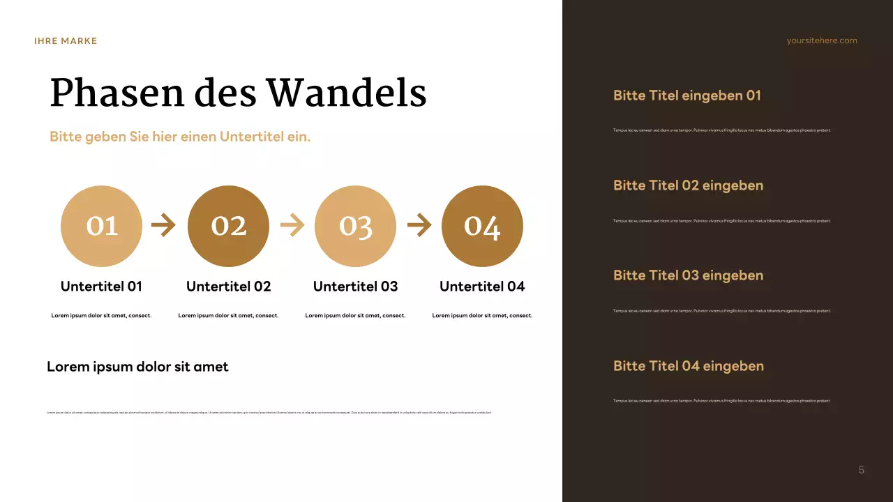 Brauner klassischer Charakter Präsentation