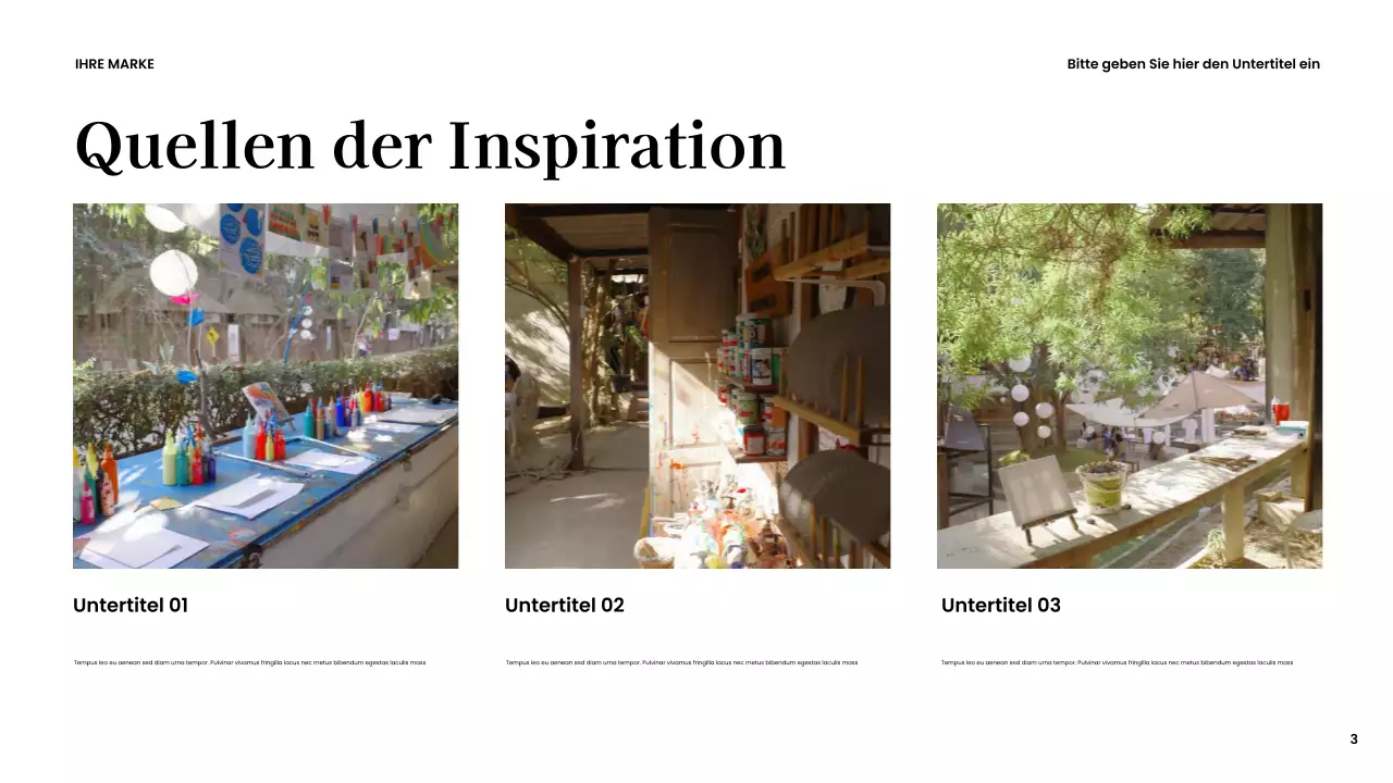 Braune moderne kreative Präsentation