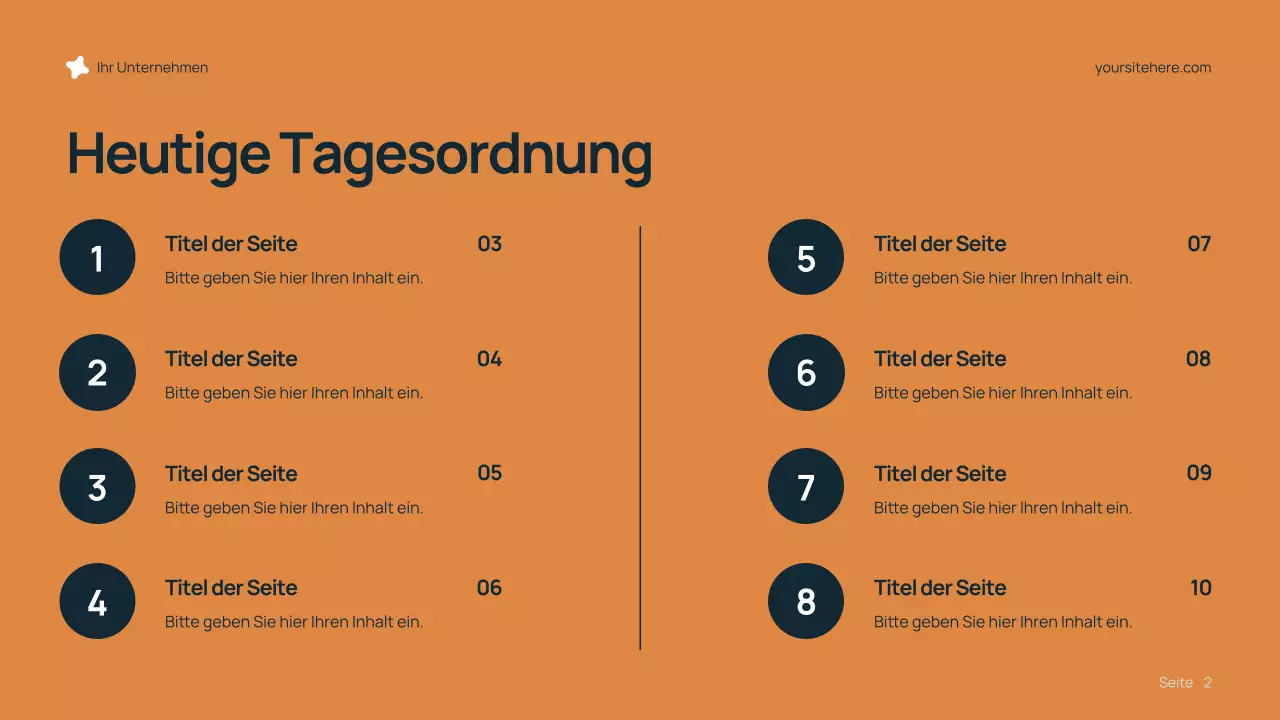 Blaue moderne Karrierepräsentation