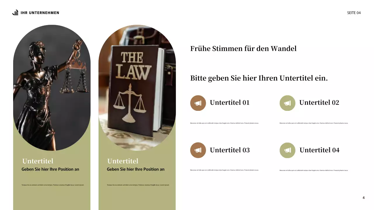 Beige Abstrakte Gleichheit Präsentation