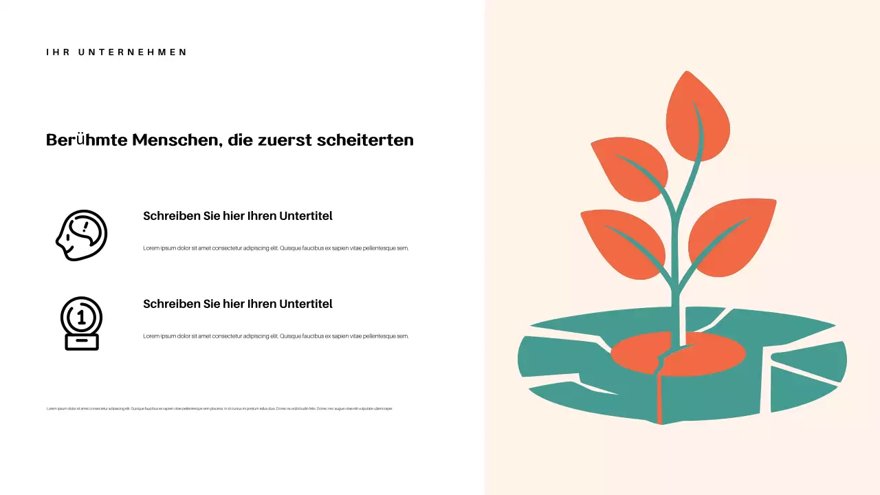 Orange Abstract Erfolgsvortrag Präsentation