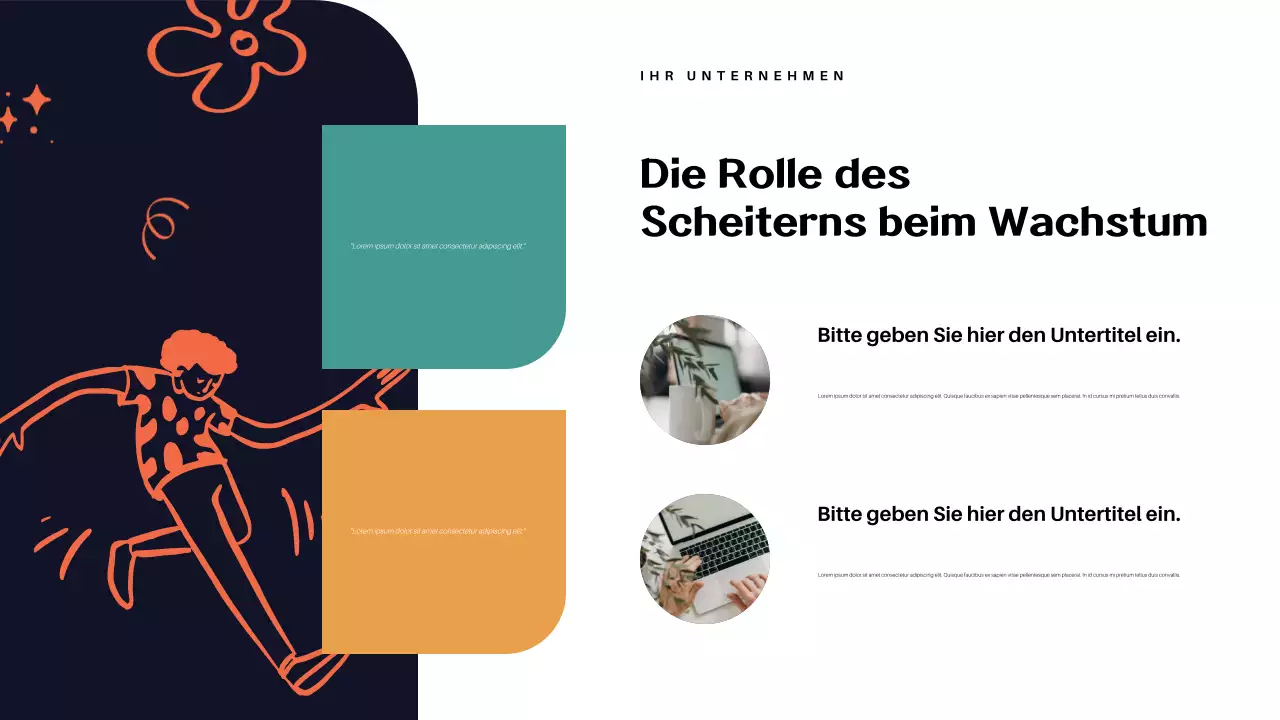 Orange Abstract Erfolgsvortrag Präsentation