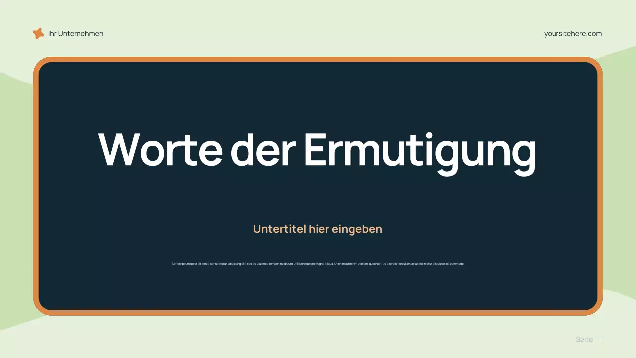 Blaue moderne Karrierepräsentation