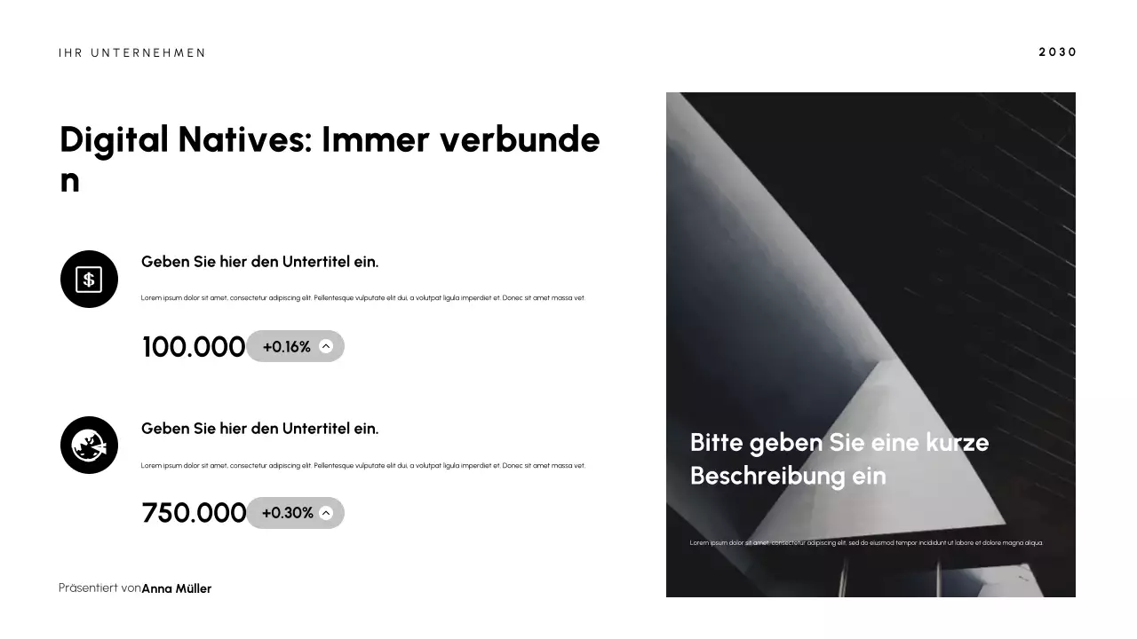 Präsentation der modernen schwarzen Kultur