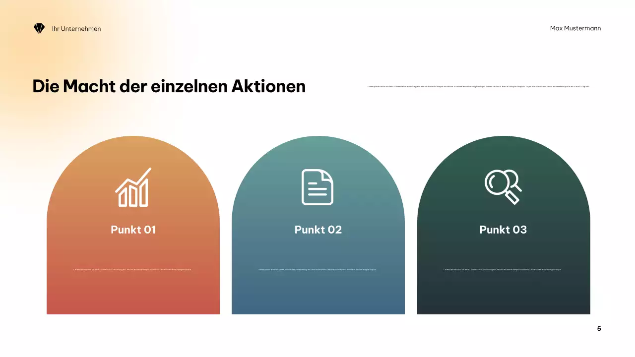 Orange Minimalistische Klimapräsentation