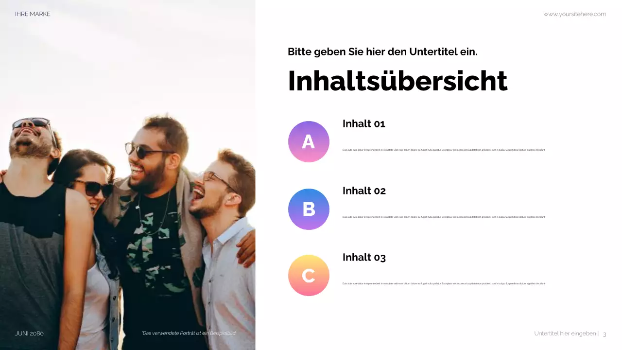 Lila Moderne Social Media Präsentation