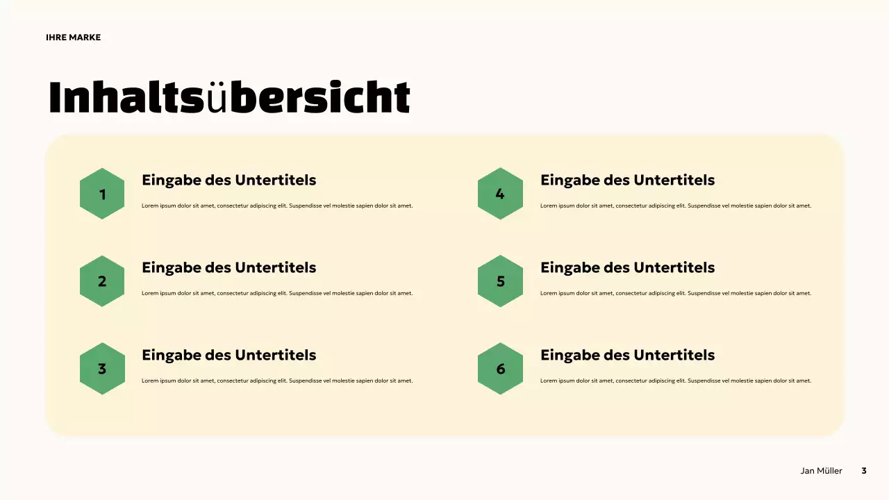 Orange Bold Präsentation zur psychischen Gesundheit