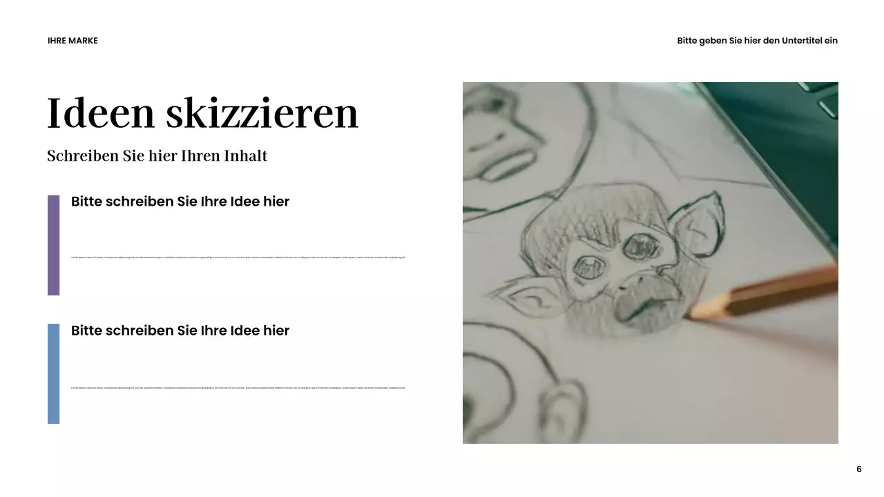 Braune moderne kreative Präsentation