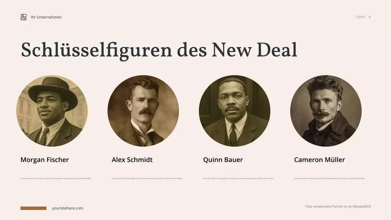 Braune Vintage-Geschichte Präsentation