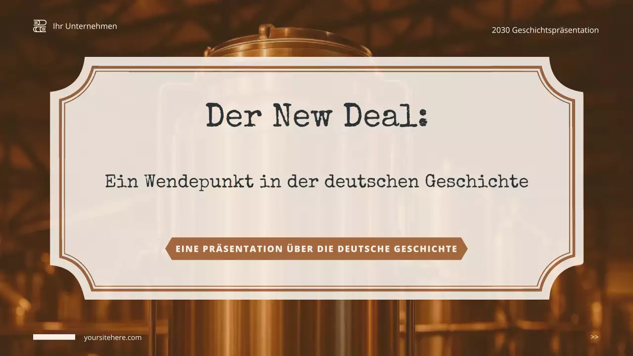 Braune Vintage-Geschichte Präsentation