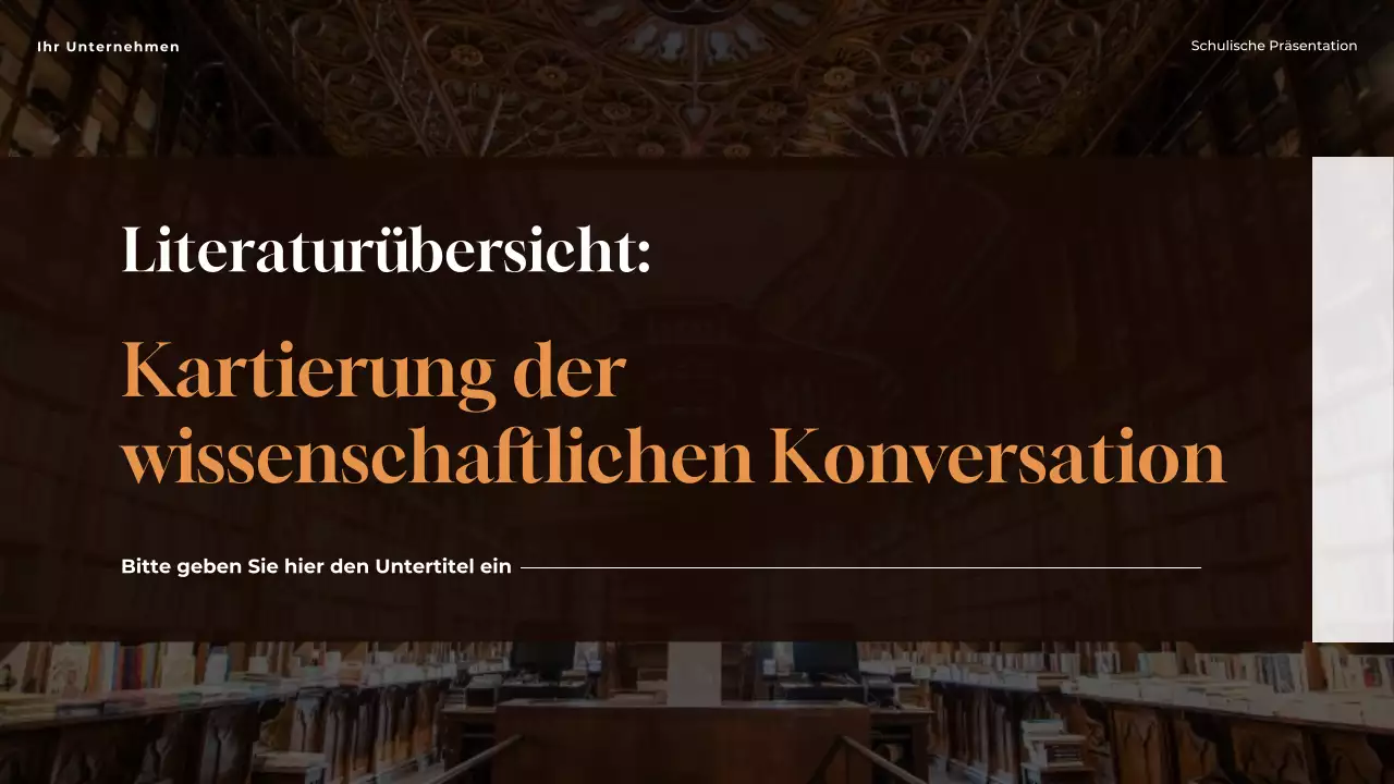 Brown Classic: Darstellung der wissenschaftlichen Konversation