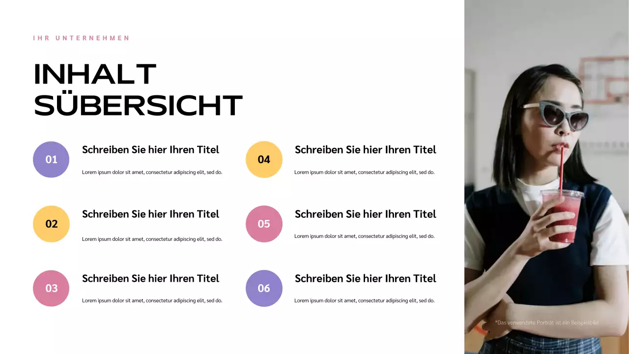 Blauer moderner Einfluss Präsentation