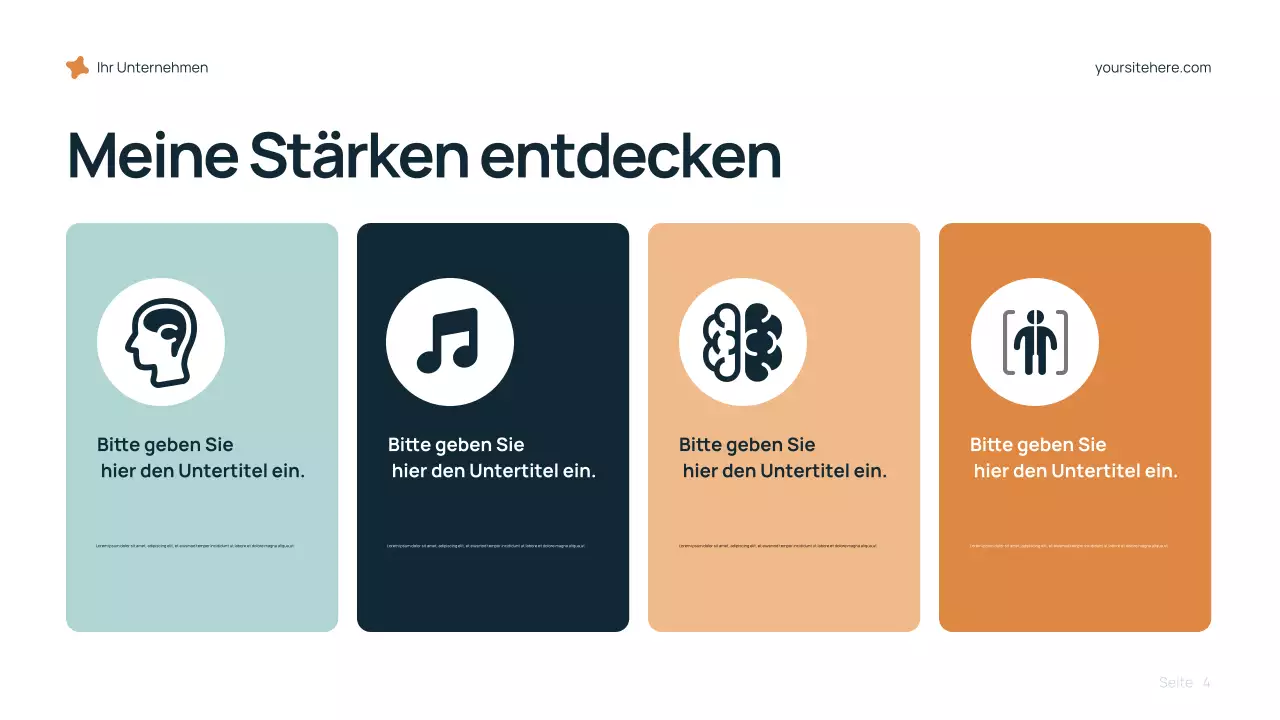 Blaue moderne Karrierepräsentation