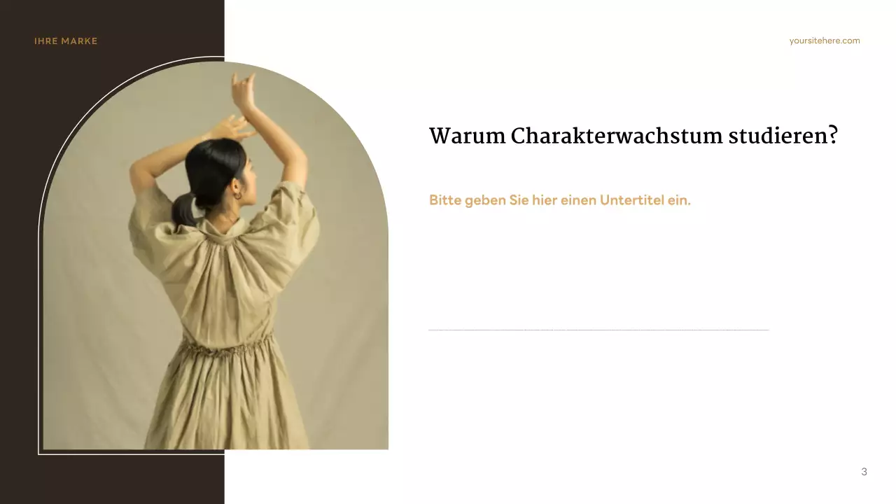 Brauner klassischer Charakter Präsentation