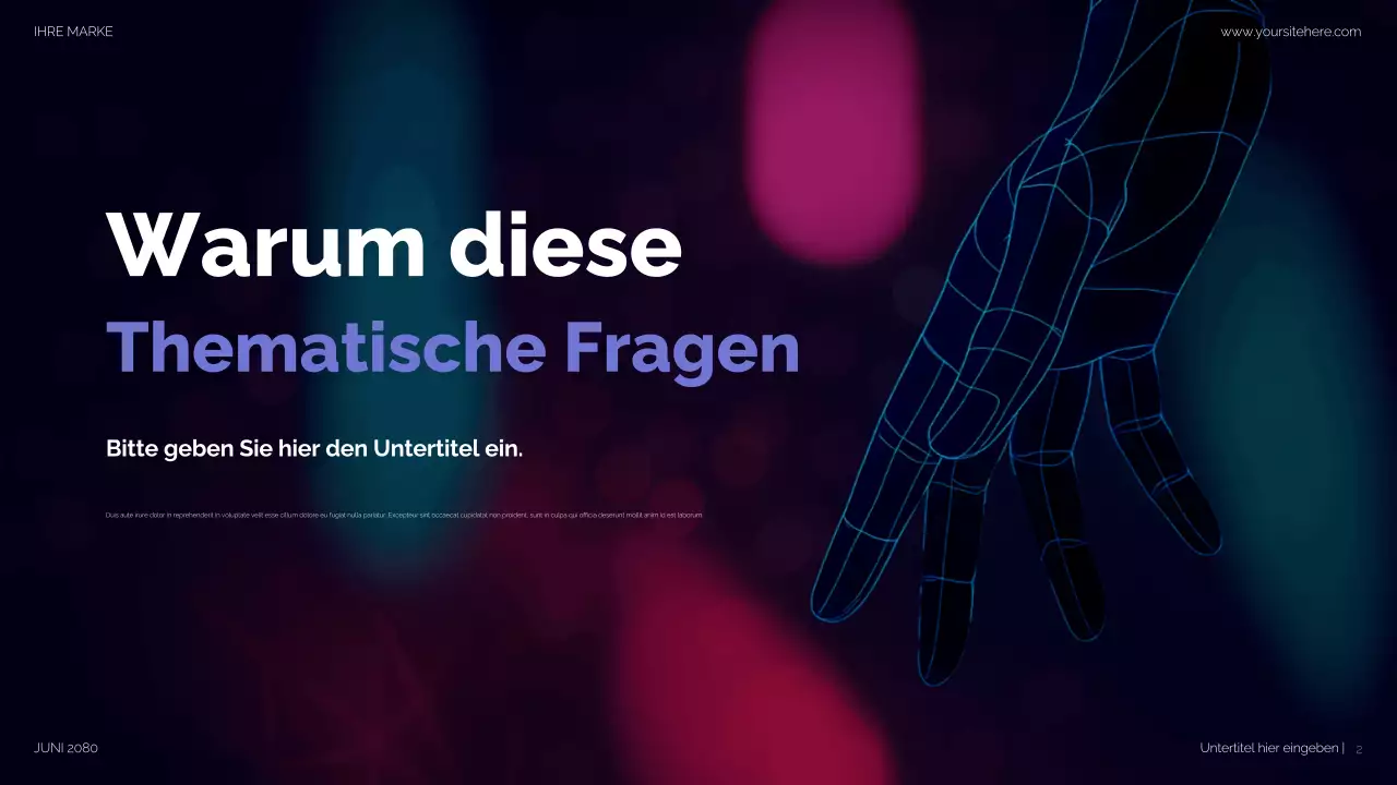 Lila Moderne Social Media Präsentation