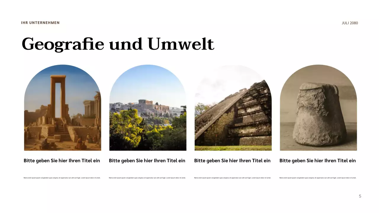 Beige Classic Civilization Präsentation