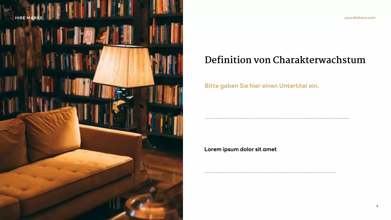 Brauner klassischer Charakter Präsentation