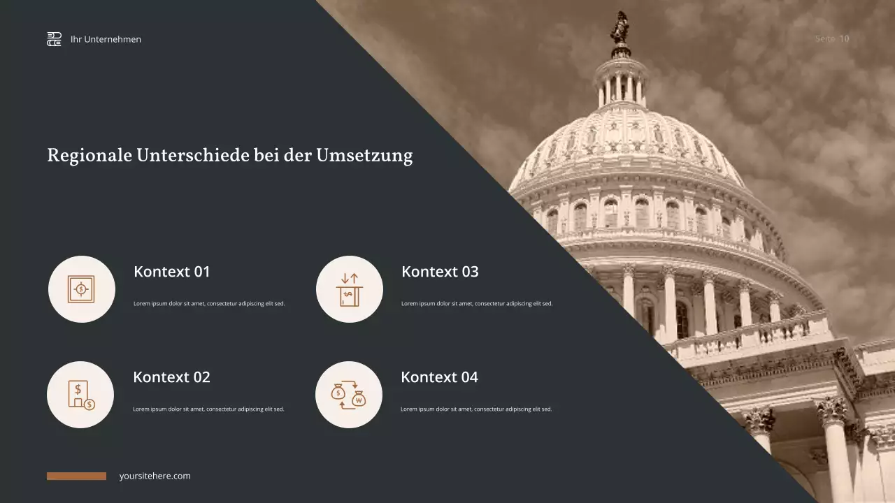 Braune Vintage-Geschichte Präsentation