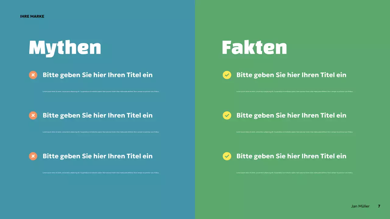 Orange Bold Präsentation zur psychischen Gesundheit