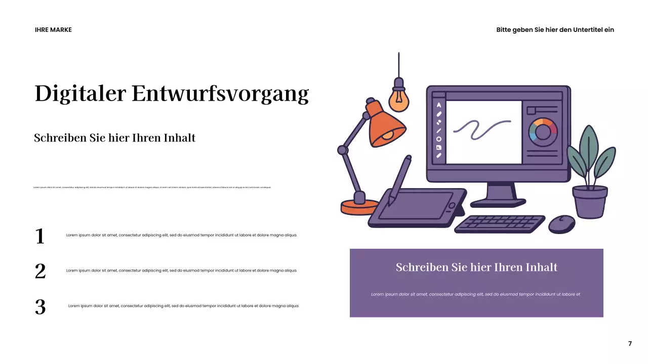 Braune moderne kreative Präsentation