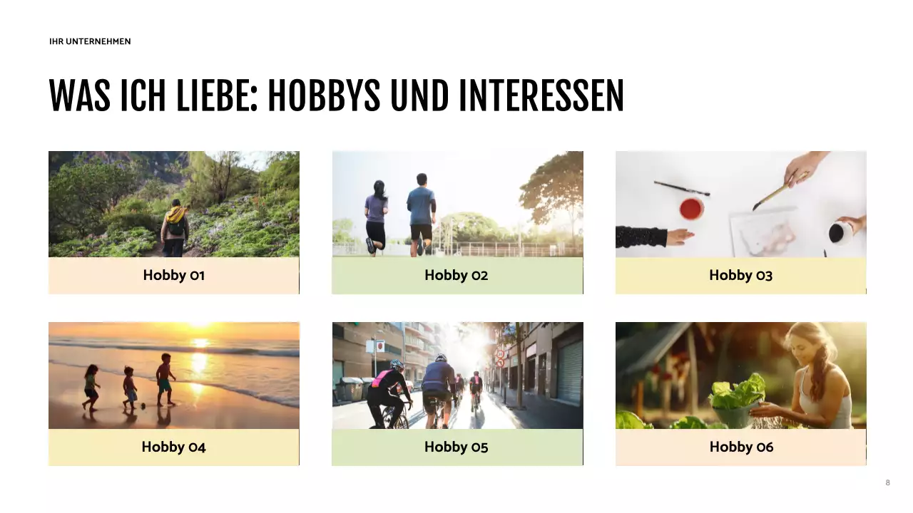 Braune moderne Identität Präsentation