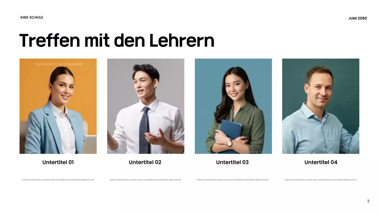 Orange Modern School Präsentation