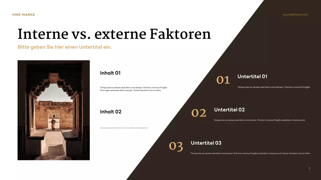 Brauner klassischer Charakter Präsentation