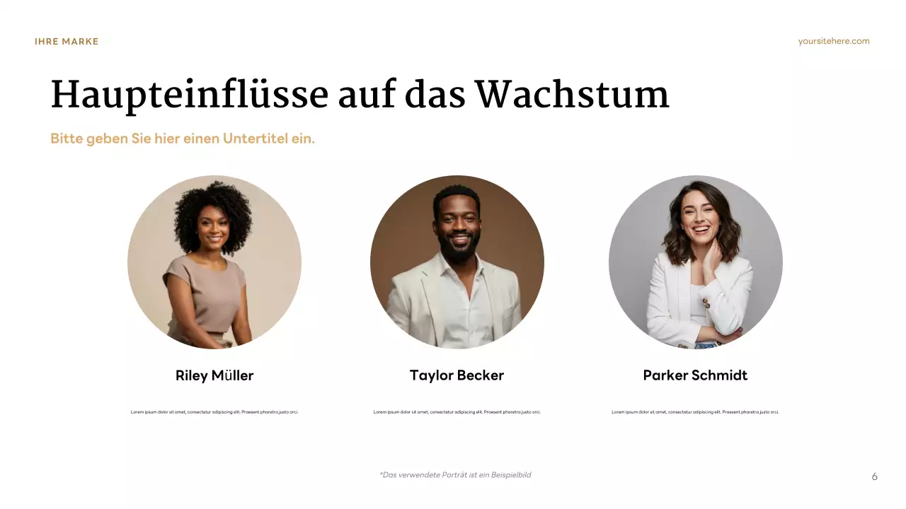 Brauner klassischer Charakter Präsentation