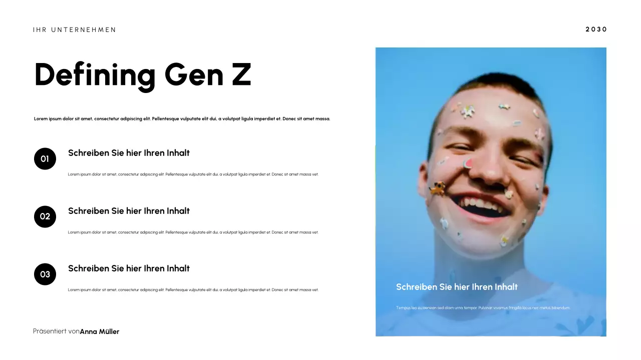 Präsentation der modernen schwarzen Kultur