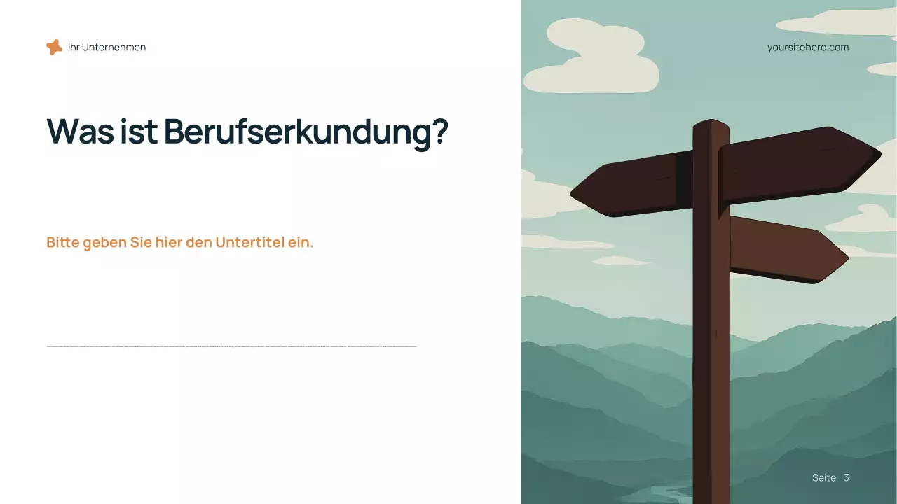 Blaue moderne Karrierepräsentation