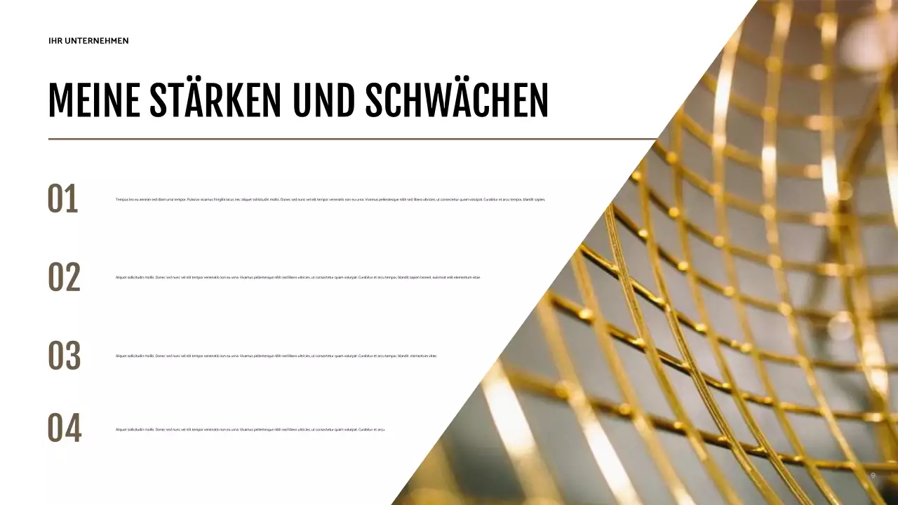 Braune moderne Identität Präsentation