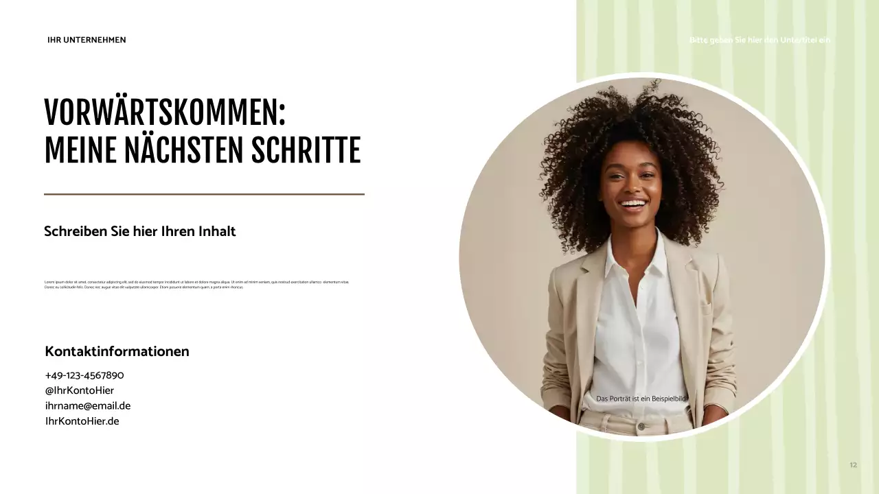 Braune moderne Identität Präsentation