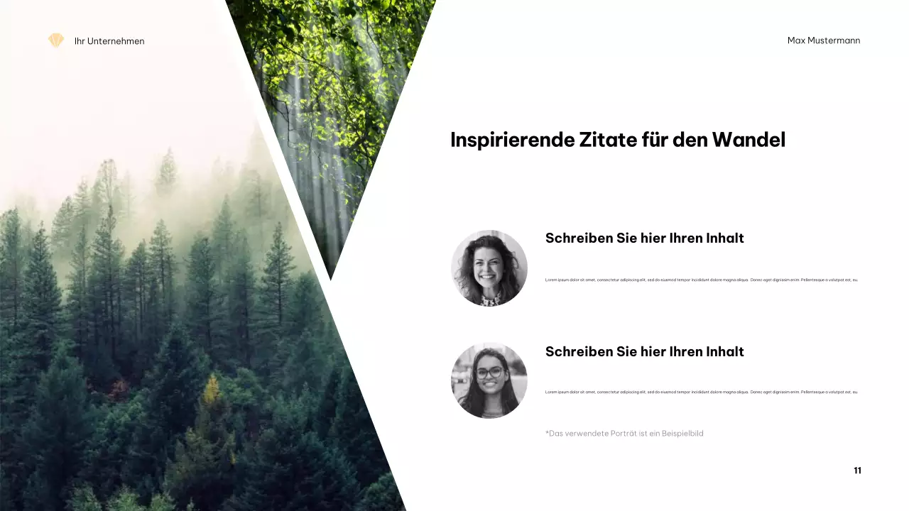 Orange Minimalistische Klimapräsentation